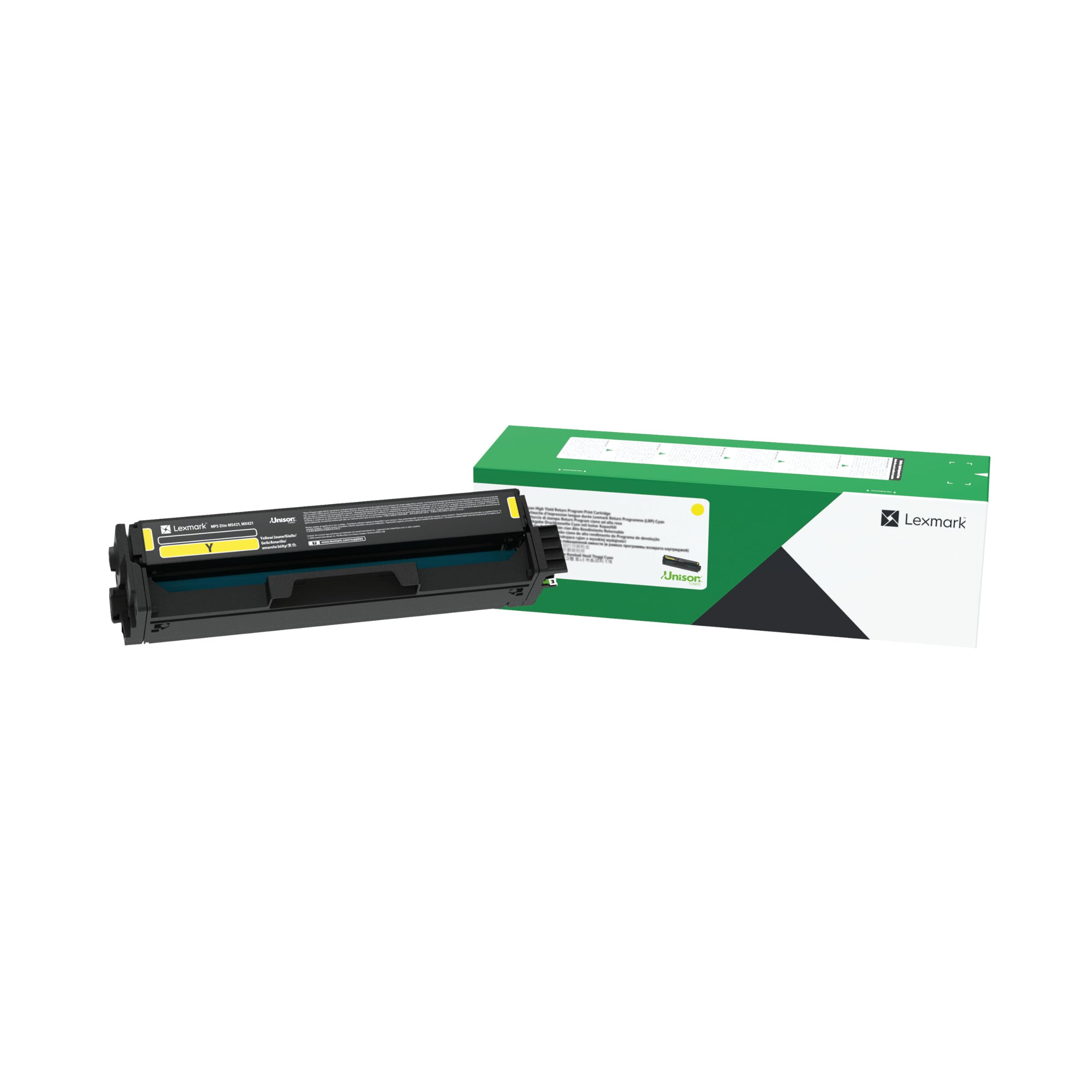 Lexmark C332HY0 Cartouche de toner 1 pièce(s) Jaune, Black