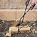 MEKBOK Heavy Duty Cast Iron Fireplace Tongs, Log Grabber, Log Tweezers, Log Claw Fireplace Accessory for Indoor Outdoor