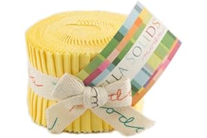 Bella Solids 30s Yellow Jr Jelly Roll (9900JJR 23) by Moda House Designer for Moda