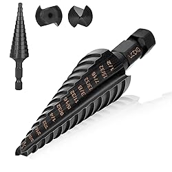 OXMUL M35 Step Drill Bits for Metal, 1/8" to