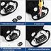 ZOETOUCH LED Gloves Finger Lights Glowing Rave Gloves Flashing Gloves 6 Modes for Halloween Costume Christmas Dance Dubstep Party Birthday