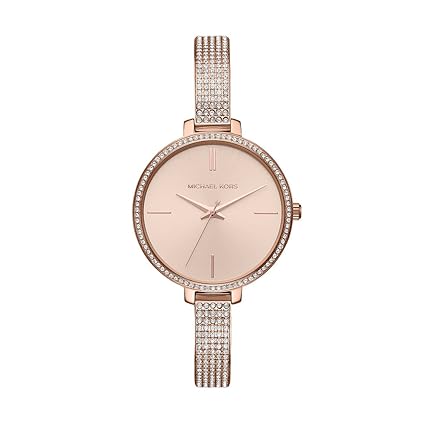 Michael Kors Damen Analog Quarz Uhr mit Edelstahl Armband MK3785