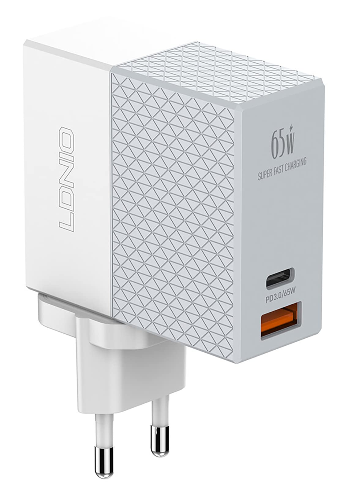 Ldnio Wall Charger A2620C USB, USB-C 65W + USB-C Cable