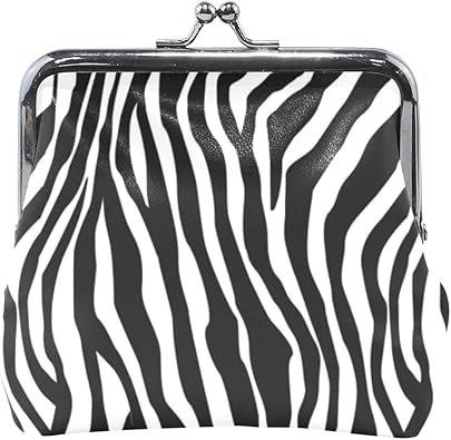 Amazon がま口 ゼブラ柄 小銭入れ 財布 Puレザー コインケース 小銭入れ