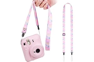 VOVMOEYA Camera Strap Kids,Camera Lanyard Neck Strap Kids,iPad Strap for Kids,Children Camera Strap for Fujifilm mini Camera Kodak Smile + Smile plus(Pink)