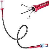 Flexible Grabber Tool, Magnetic 24-Inch Pickup Tool with 4 Claw Grabber | Mechanic Pickup Tool with Spring-Loaded Handle for Automotive, Engine Bay, Retrieving Screws, Keys, Jewelry and Small Objects