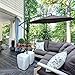 ABCCANOPY Cantilever Patio Umbrellas 10FT Dark Gray