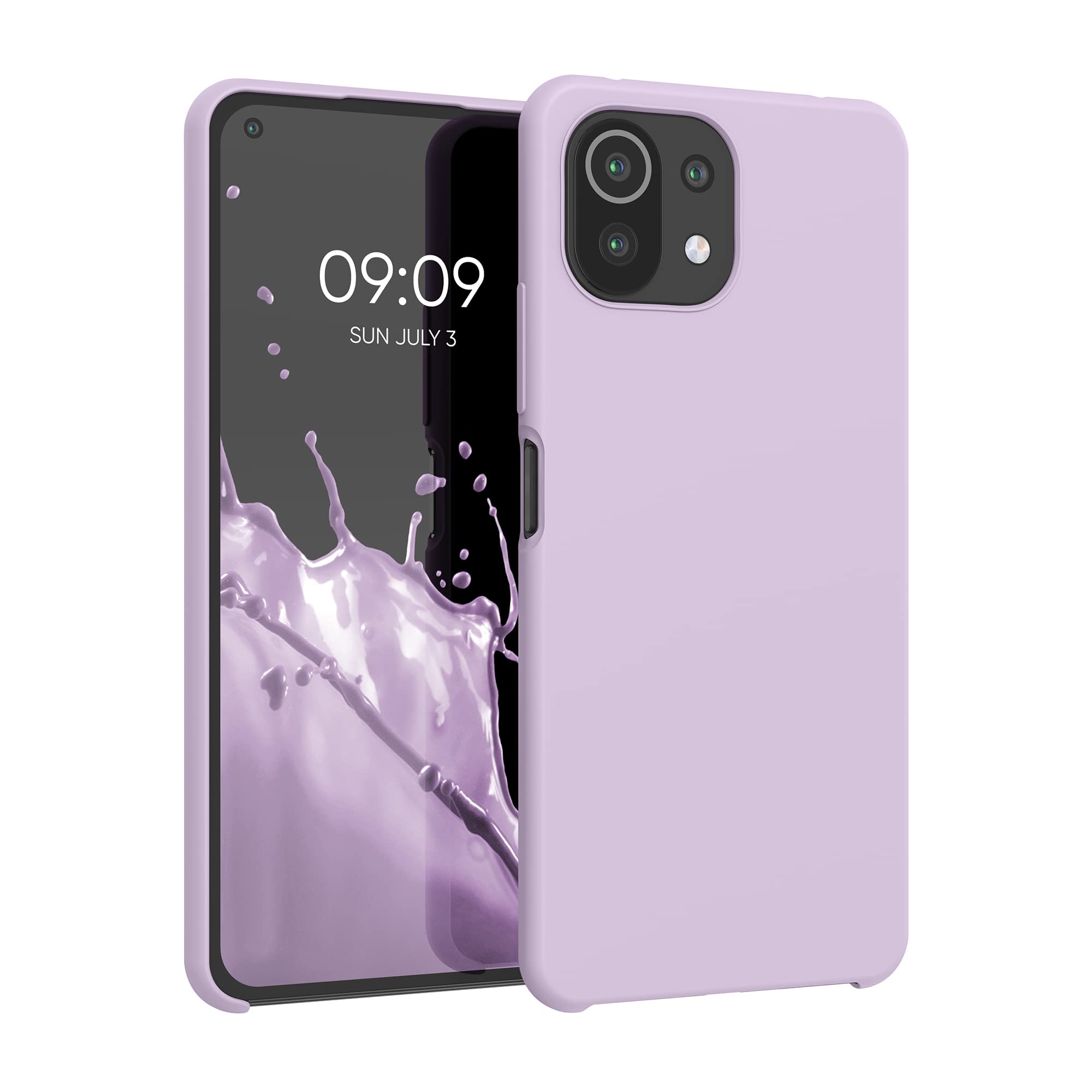 kwmobile Case Compatible with Xiaomi 11 Lite (5G) NE/Mi 11 Lite (5G) Case - TPU Silicone Phone Cover with Soft Finish - Mauve