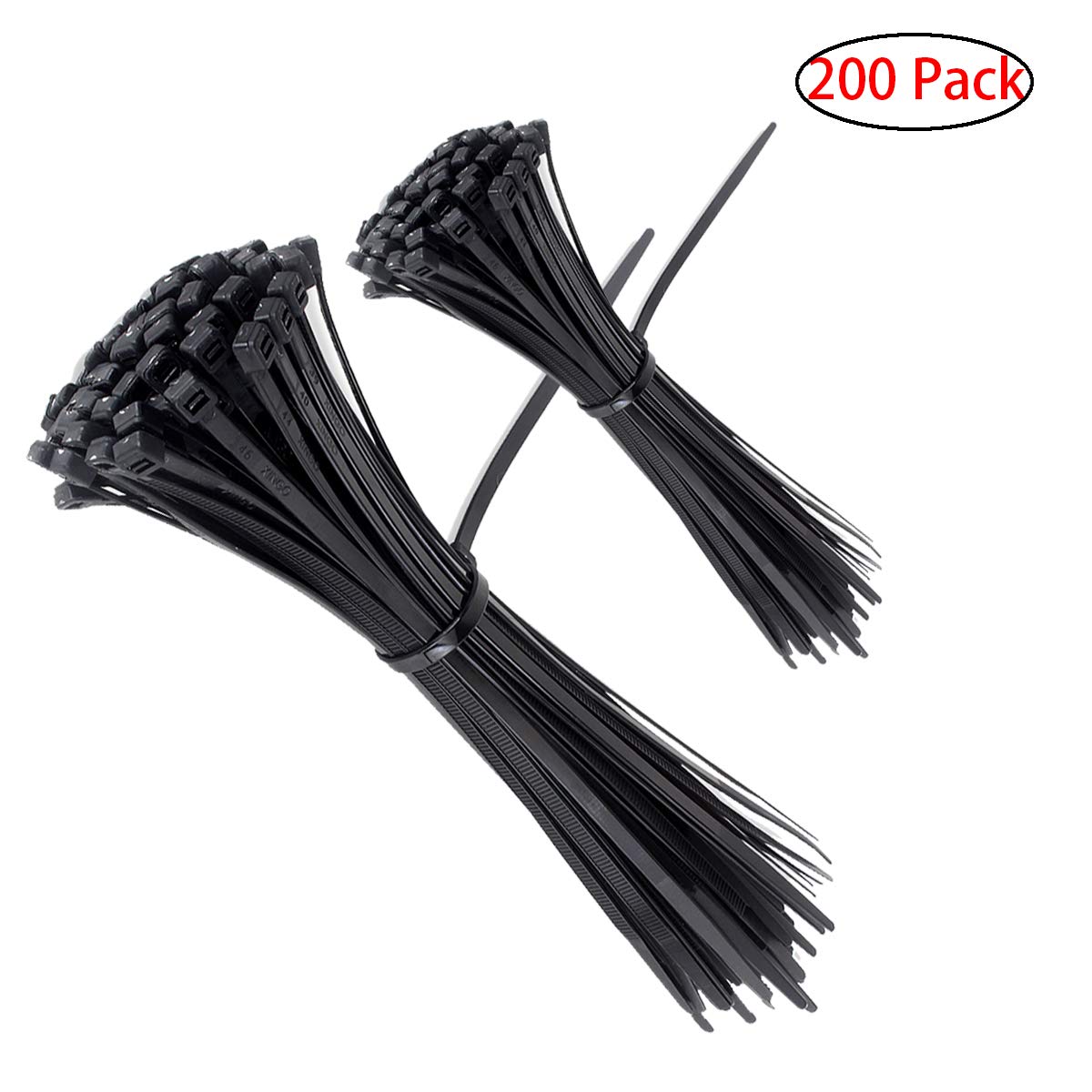 Cable Zip Ties Nylon Self Locking Wire Ties 4&8 inch 200
