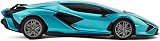 CMJ RC Cars 1:24 Lamborghini Sián FKP 37 Licensed Blue Remote Control Car view 5