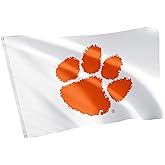 Desert Cactus Clemson University CU Flag - 3 x 5 Feet Tigers Banner, Indoor/Outdoor Durable Fabric, 100% Polyester Design (Style B)