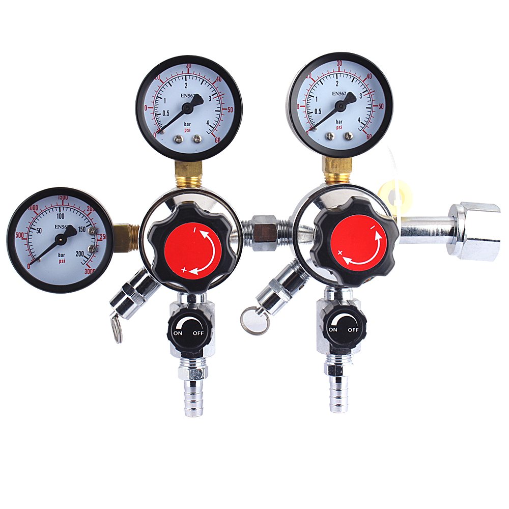 Dual Gauge CO2 Beer Regulator Homebrew Kegerator Draft Beer
