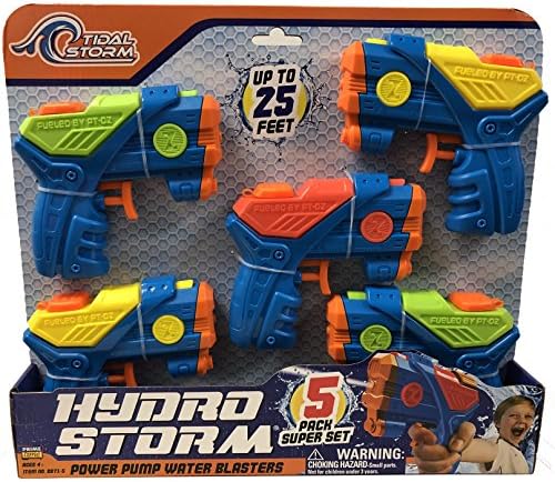 Tidal Storm Hydro 5-Pack Power Water Blasters Outdoor Toy