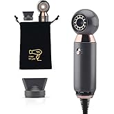 Professional Hair Dryer 800W Lightweight & Compact Blow Dryer Powerful Flow Hair Dryers for Travel and Home Concentrator Nozzle Gray