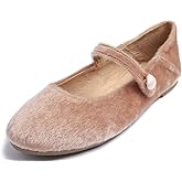 FEVERSOLE Women's Macaroon Colorful Memory Foam Cushion Insock Patent Ballet Flat