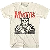 Misfits T Shirt Skull Crossed Arms Mens Short Sleeve T Shirts Classic Rock Vintage Style Graphic Tees
