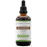 Secrets of the Tribe Bloodroot Tincture Alcohol Extract, High-Potency Herbal Drops, Tincture Made from Responsibly farmed Sanguinaria Canadensis Immune System Health 4 oz