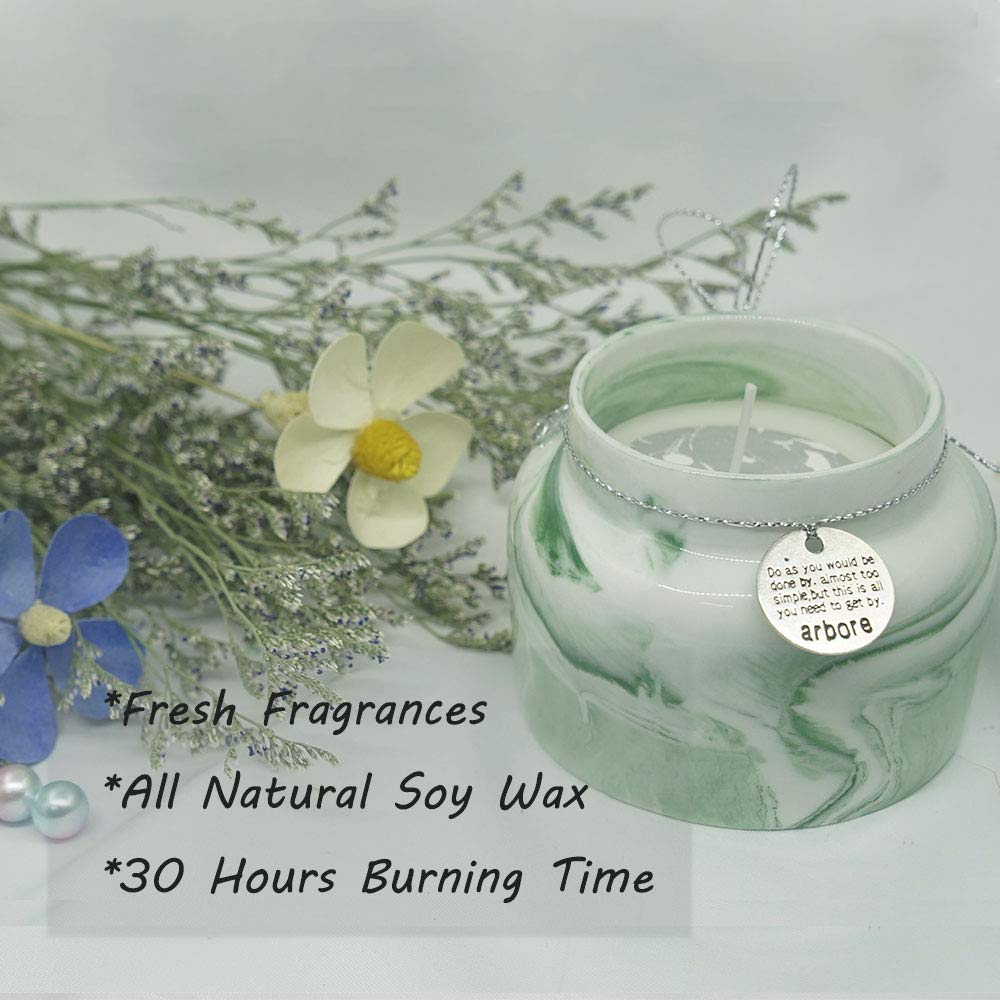 Natural Soy Wax Scented Candle, Aromatherapy Jar Candle, Fragrant Candle, Forest, Green, Relax & Fresh air, 1 piece