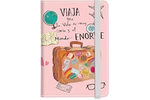 CRAFTYMELODY PU Leather Passport Holder Cover 5.9×4.3 Inch with Credit Card Slot Boarding Pass Slot Combo Blocking Passport H