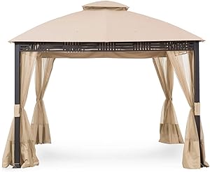 Garden Winds Replacement Canopy Top Cover for Westbrook Gazebo Gazebo - 350 - Beige