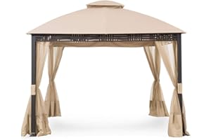 Garden Winds Replacement Canopy Top Cover for Westbrook Gazebo Gazebo - 350 - Beige