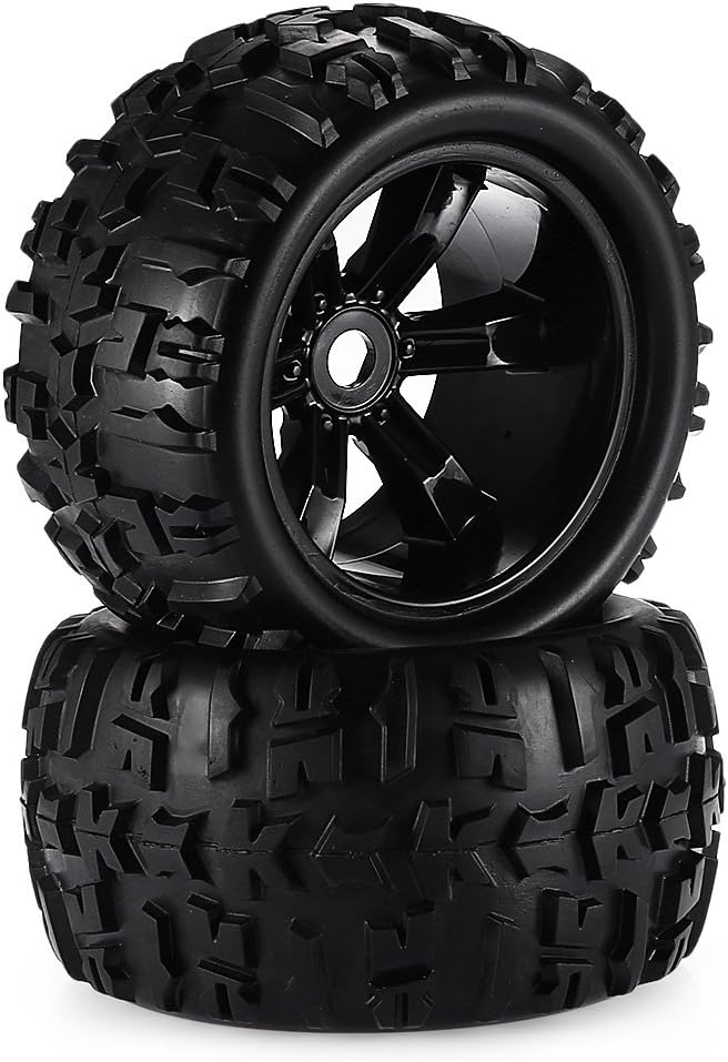 2pcs 3.6 Inch 150mm Monster Truck Wheel Rim and Tire for 1/