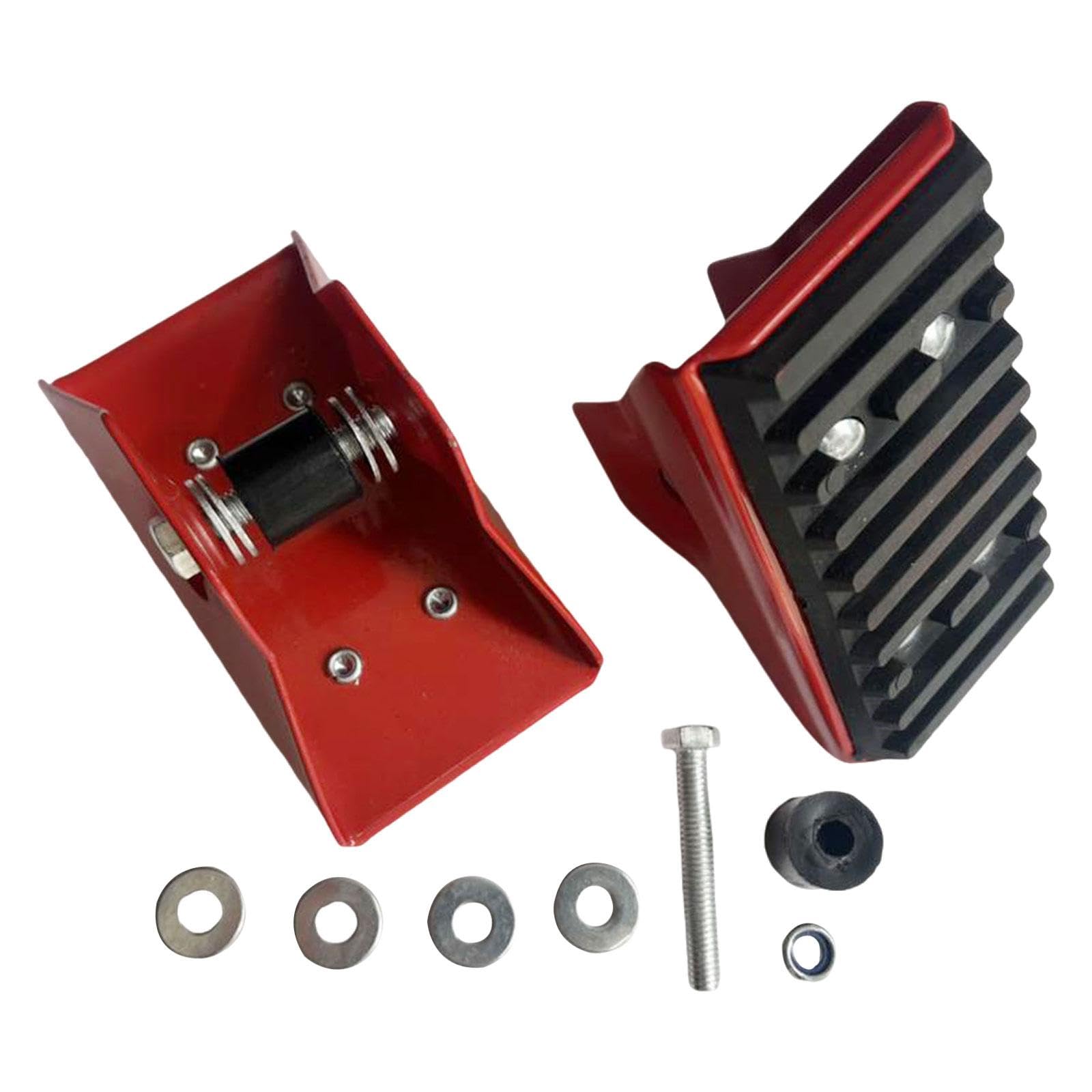 Gralara 2Pcs Extension Ladder Replacement Shoe Set Non Slip Heavy Duty Rubber Pads Ladder Part Foot Pads Cover