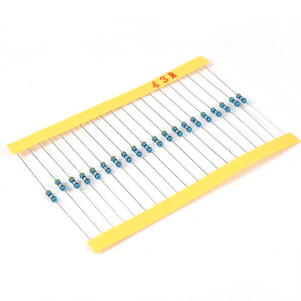 2600pcs 0.25W 130 Types Metal Film Resistors