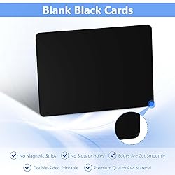 100 Pack - Premium Blank PVC Cards for ID Badge