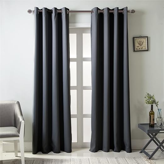 Amazon Com Gyrohome Waffle Blackout Grommet Top Curtains For