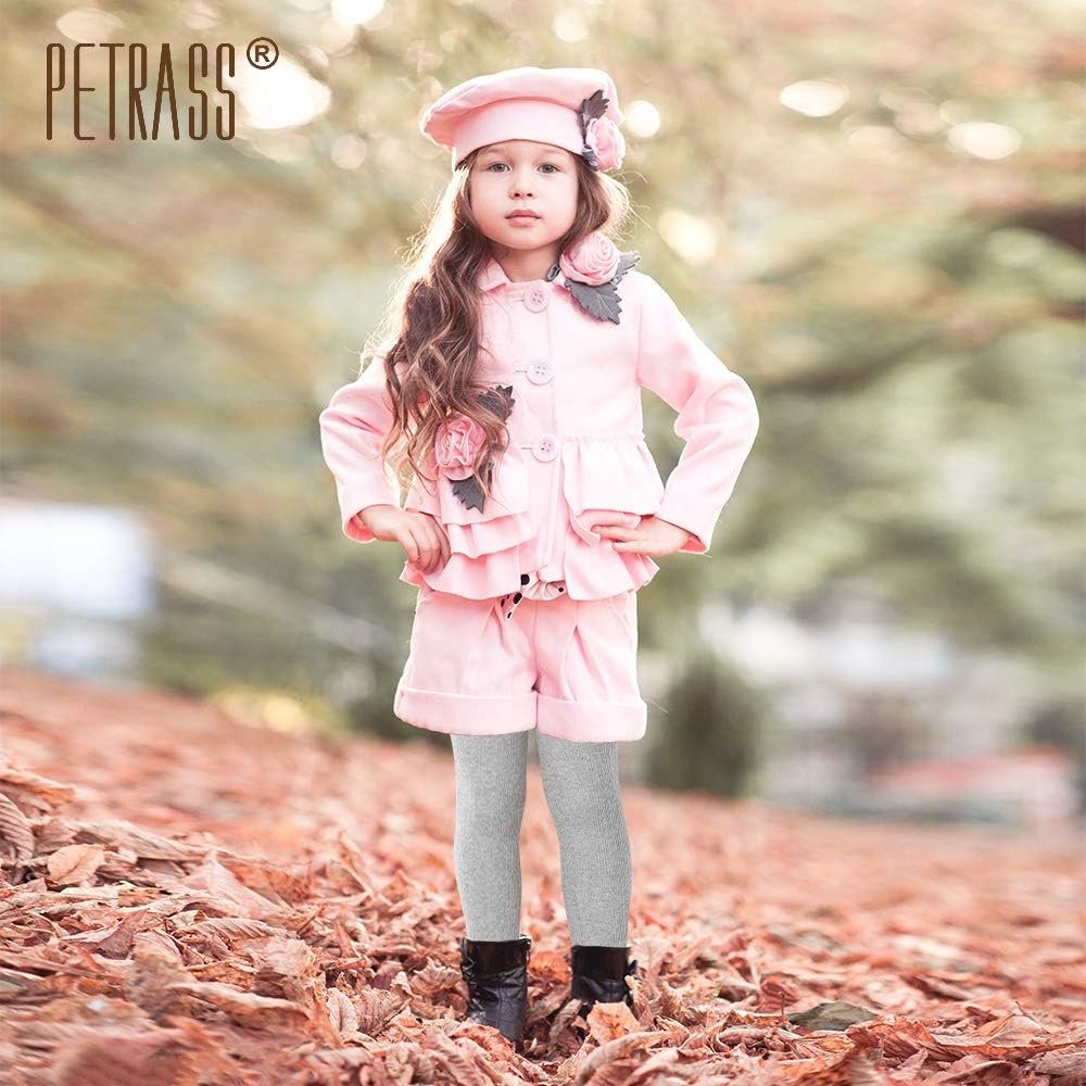 Girls Tights Toddler Cable Knit Cotton Footed Seamless Dance Ballet Baby Girls' Leggings 3 Pack: Clothing