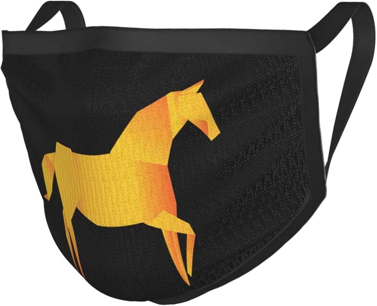 The Horse Unisex Fashion face mask, Reusable and Adjustable Black at Amazon Men’s Clothing store