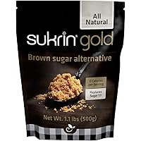 Sukrin Gold - Natural Brown 1:1 Sugar Substitute with Erythritol and Stevia, Zero Calorie Sweetener for Keto and Low Carb Die