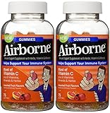 Airborne Gummies Blast of Vitamin C 75 Gummies (Pack of 2)