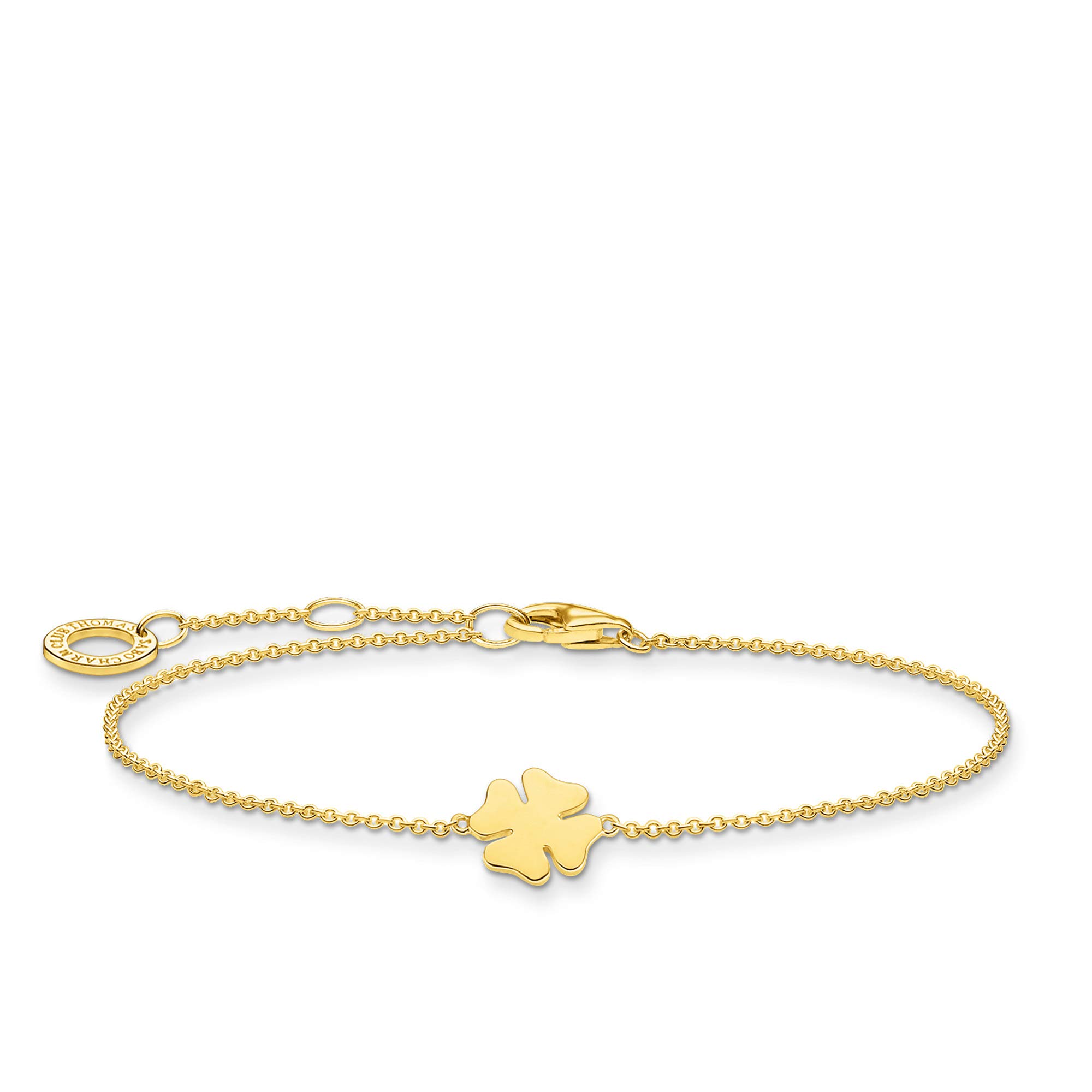 Thomas Sabo bracelet clover leaf gold plated silver A1990-413-39-L19V