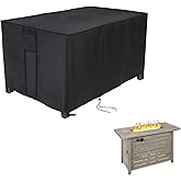 Youlvy Rectangular Fire Pit Cover for Best Choice Products 42 Inch Gas Fire Pit Table,Outdoor Waterproof Propane Firepit Table Cover - 42 X 20 X 25 Inch