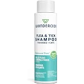 Wondercide - Flea & Tick Shampoo for Dogs and Cats - Cedarwood - 12 Fl oz | Flea and Tick Treatment with Natural Essential Oi
