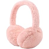 PESAAT Fluffy Ear Muff for Women Plush Earmuffs Kids Winter Earmuffs Girls Boys Cold Weather Ear Warmer