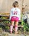 RuffleButts Little Girls Ruffled Playground Shorts - Fuchsia - 5T/6T