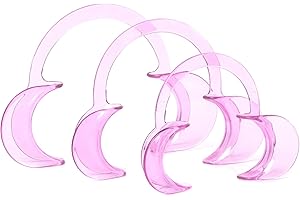 LA MIERE Dental Cheek Retractor C Shape Mouth Opener Size S,M,L, Pack of 3, Pink