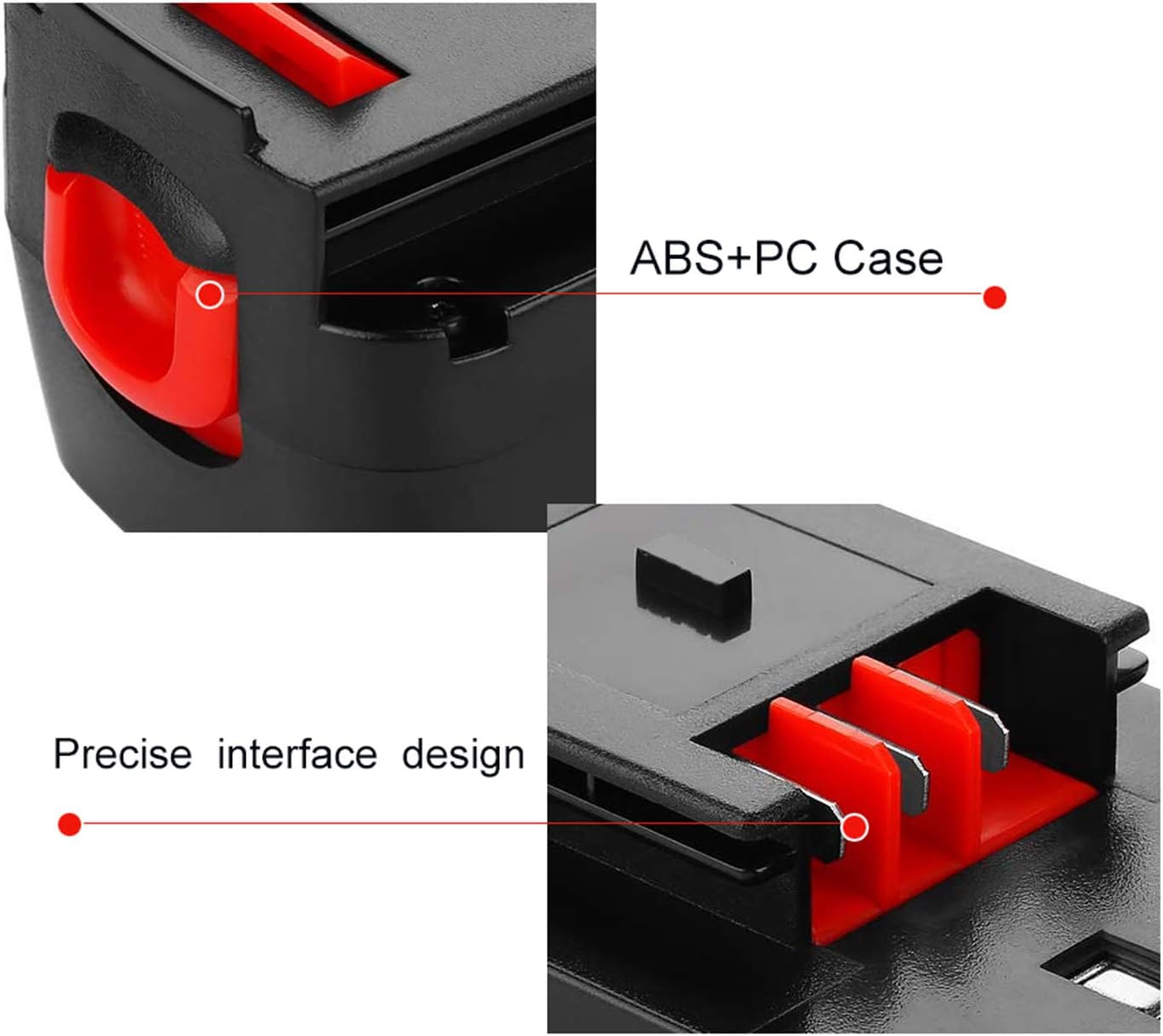 18 Volt 3.8Ah HPB18 Replacement Battery for Black and Decker 18V Ni-Mh, Compatible with B&D 18 Volt HPB18-OPE 244760-00 A1718 FS180BX FS18BX FS18FL FSB18 Firestorm Batteries 2 Packs: Home Audio & Theater