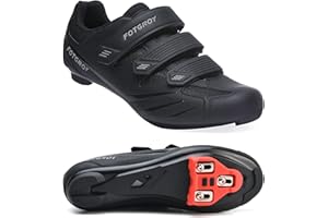 FOTGOAT Mens Cycling Shoes Womens Peloton Shoes Compatible with SPD ARC Look Delta with Cleats, Unisex Spin Shoe Riding Indoor Road Bike Shoe