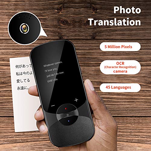 Language Translator Device Supports Offline Translation Assistance Audio Memo Camera Translation