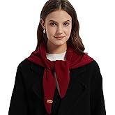 ACUSHLA 100% Merino Wool Triangle Scarf for Women Winter Neck Gaiter Warmer Knit Hooded Scarf Soft Warm Neck Wrap