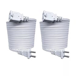 15 FT Extension Cord Indoor US Power 2 Prong