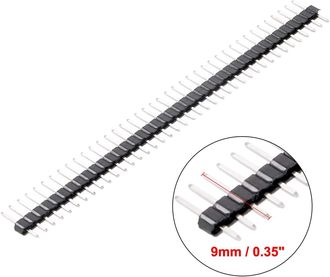 Sourcingmap 10Pcs 2.0mm Pitch 40-Pin 8.6mm Length Single Row Straight Connector Pin Header Strip for Prototype Shield - Image 5
