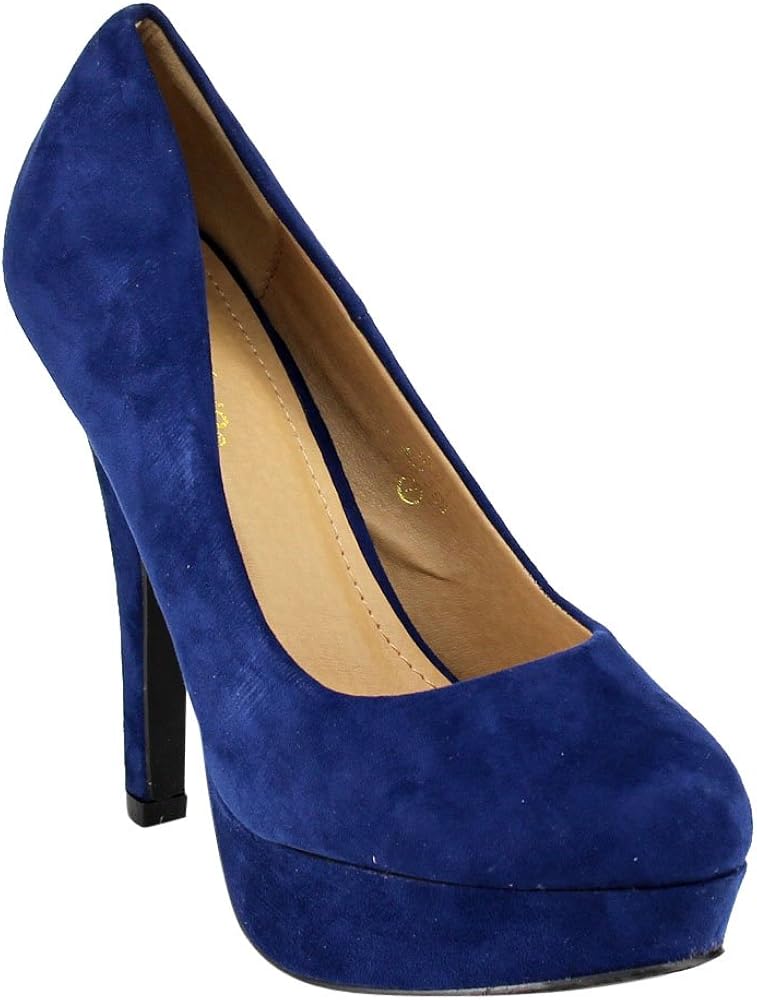 navy stiletto heels