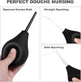 RANEU Enema Bulb Silicone Anal Douche Kit with 3 Nozzles view 4