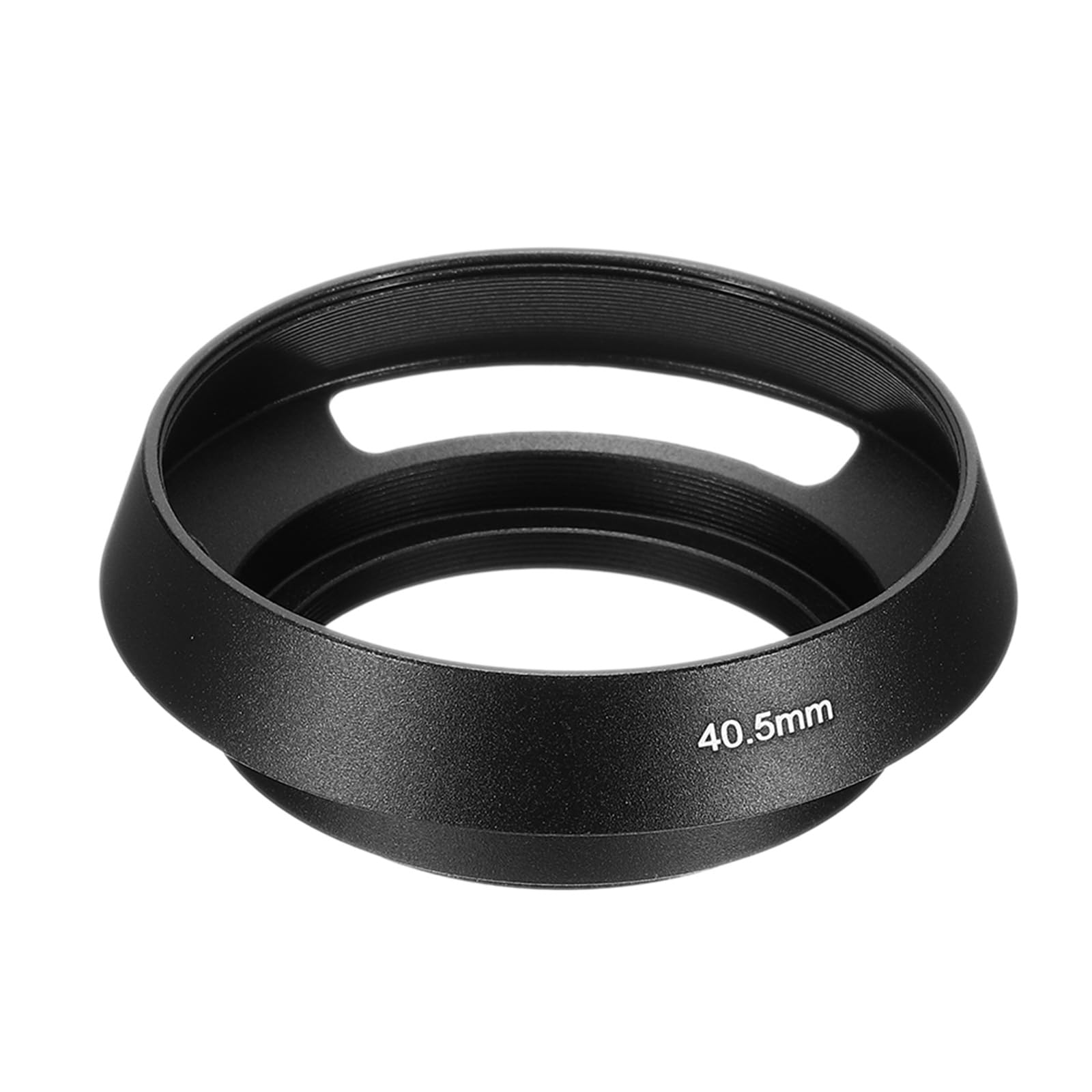 PATIKIL 40.5mm Lens Hood, Standard Vented Matte Surface Anti-reflective Inside Hollow Lens Hood for Universal Camera Lens, Black for Nikon, for Fujifilm, for Pentax, for Leica