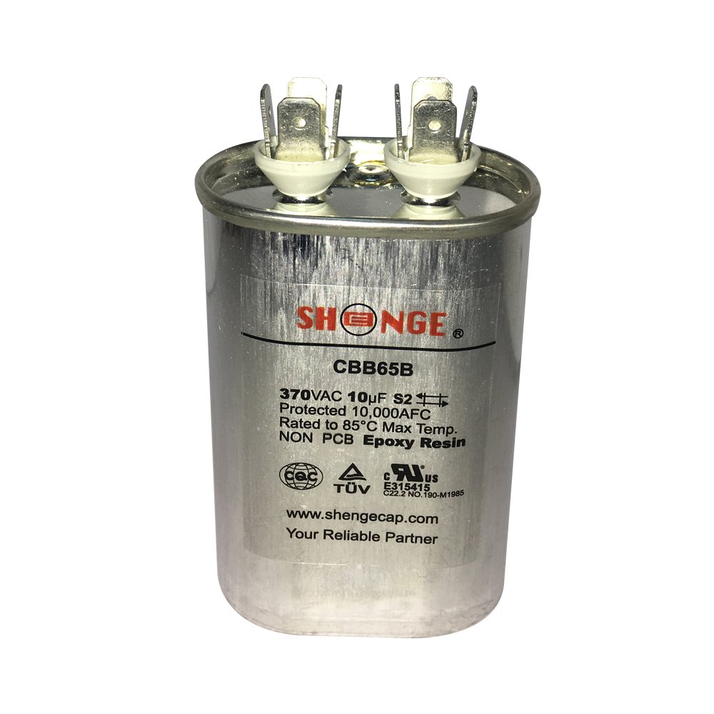 Motor Run Capacitor 10mfd 370V VAC Volt 10uf Oval
